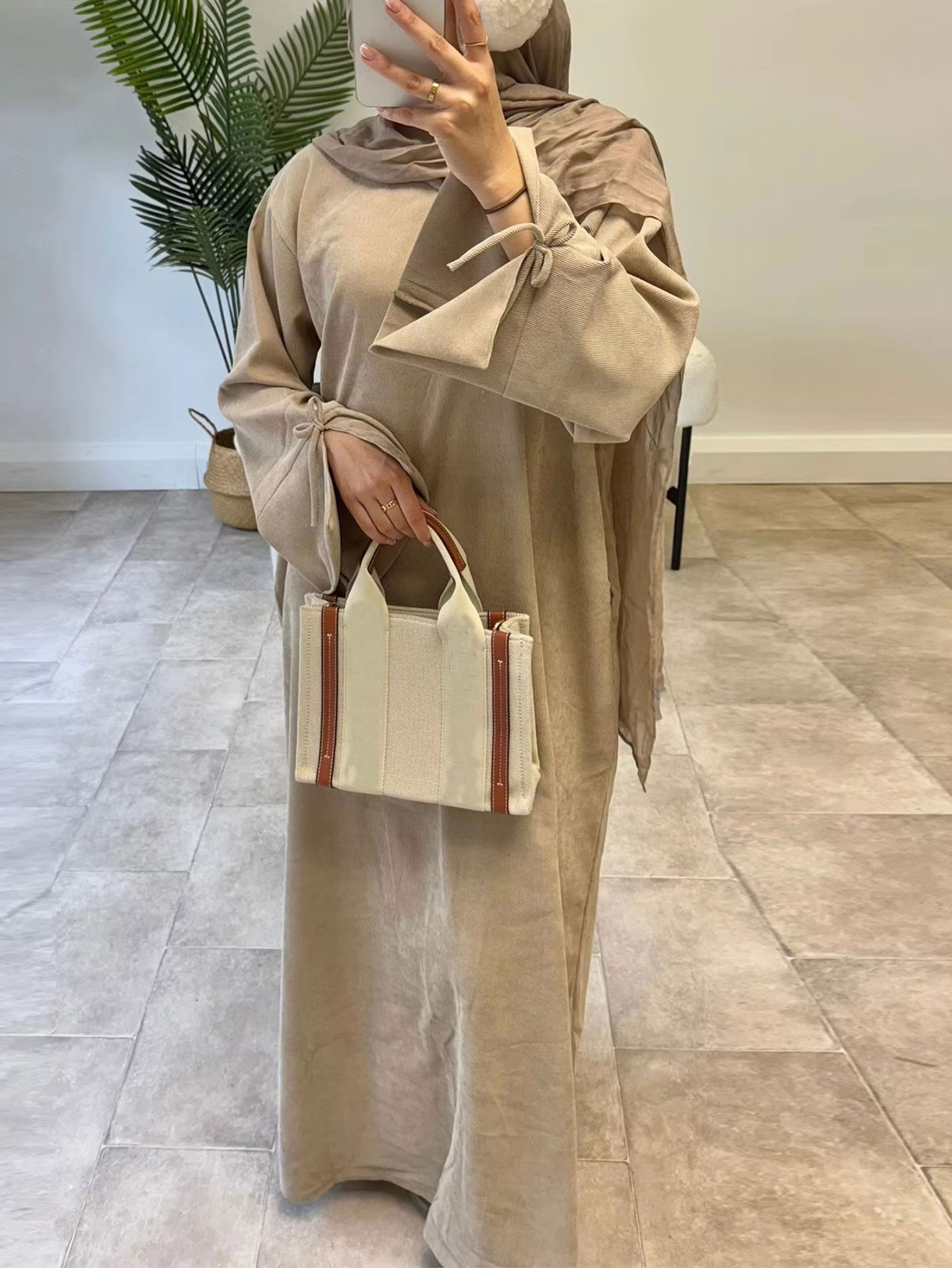 Luxury Lifestyle Women - Ramadan Bow-nodo Dubai Abaya Abito di